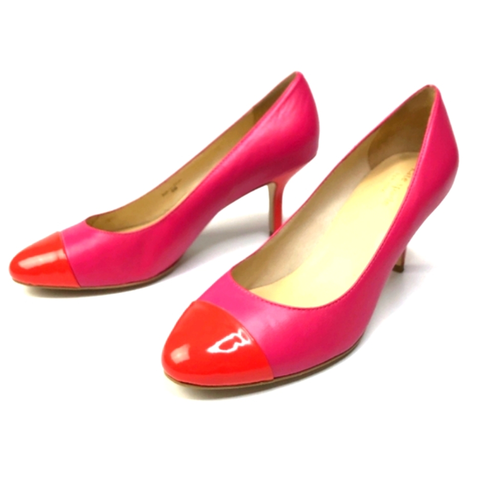 Kate Spade Cap Toe Colorblock Kitten heels